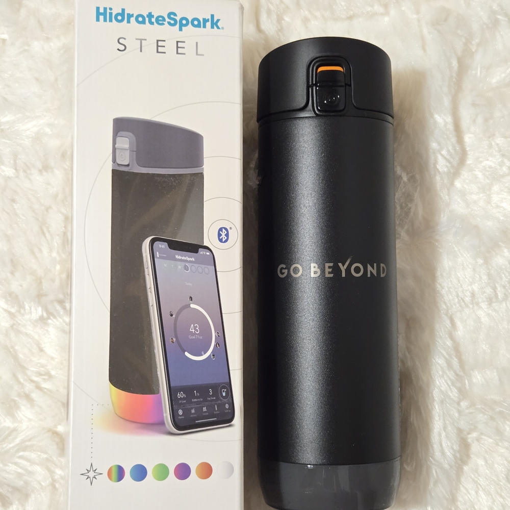 Branded HidrateSpark Steel 17oz with Chug Lid (Smart Water Bottle)
